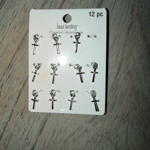 3/$6 Bead Landing Cross Charms Set